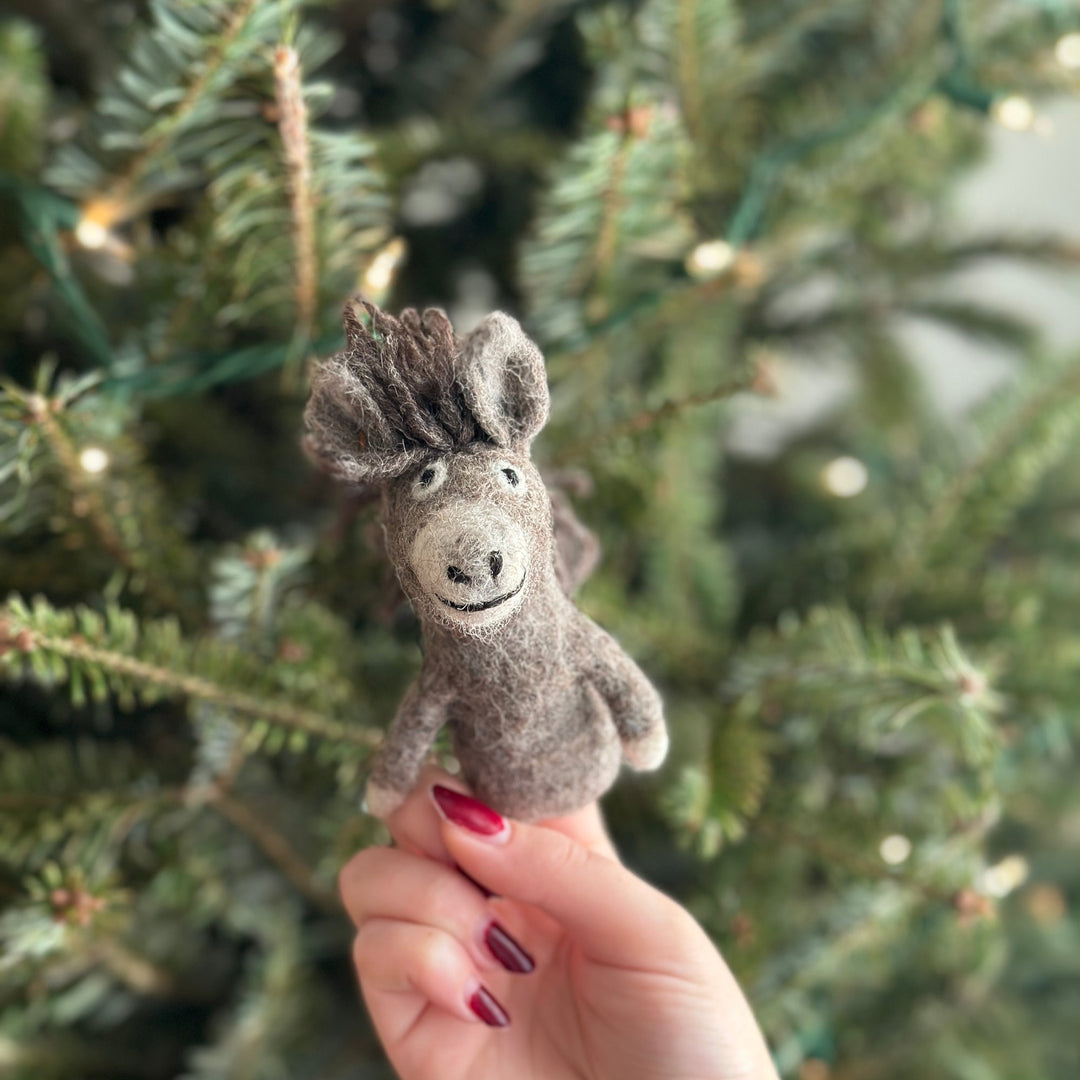 Felt Finger Puppets Set of 5 - Farm Animals