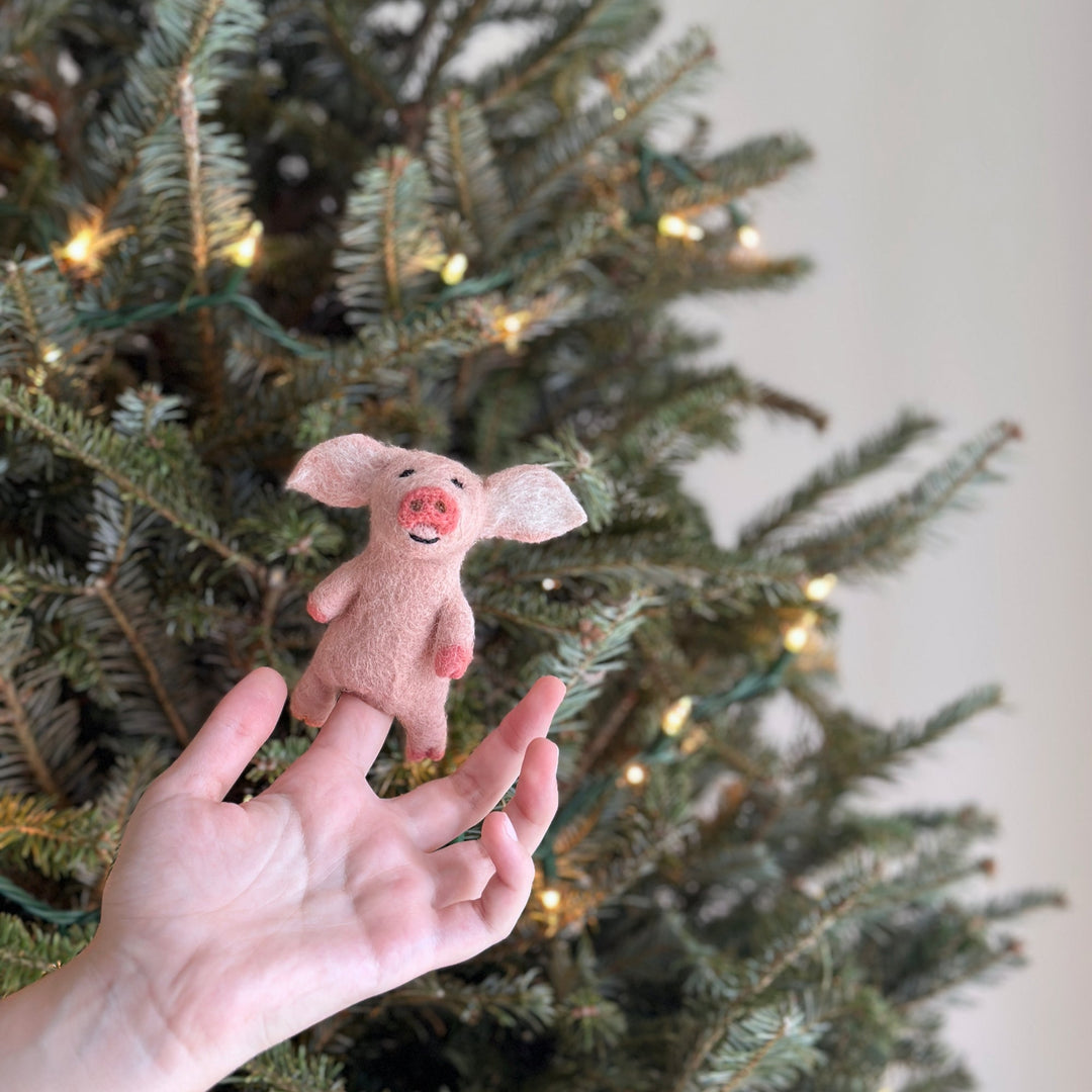 Felt Finger Puppets Set of 5 - Farm Animals