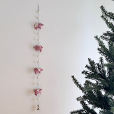 Felt Flying Pig Garland