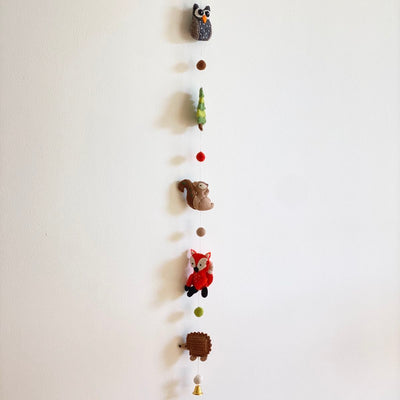Felt Forest Animal Garland