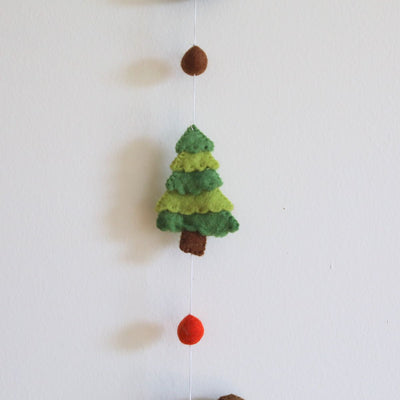 Felt Forest Animal Garland