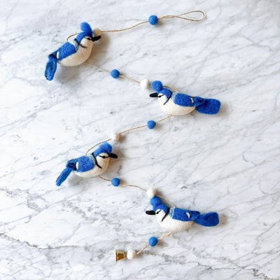Felt Garland - Blue Jay