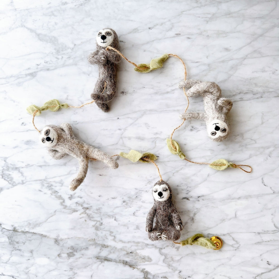 Felt Garland - Slothful Serenity