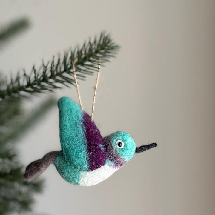 Felt Hummingbird Christmas Ornament