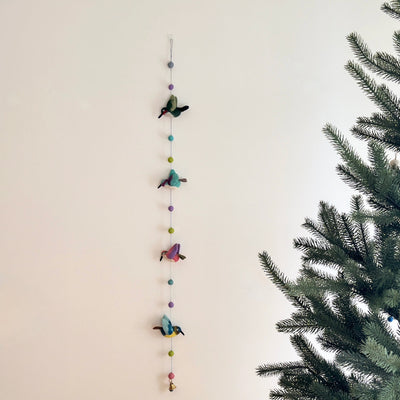 Felt Hummingbird Garland