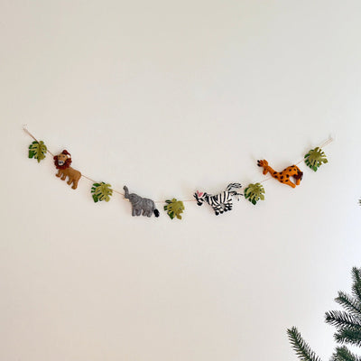 Felt Jungle Animal Garland