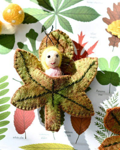 Felt Chestnut Leaf Baby (Ships in 1 Week)