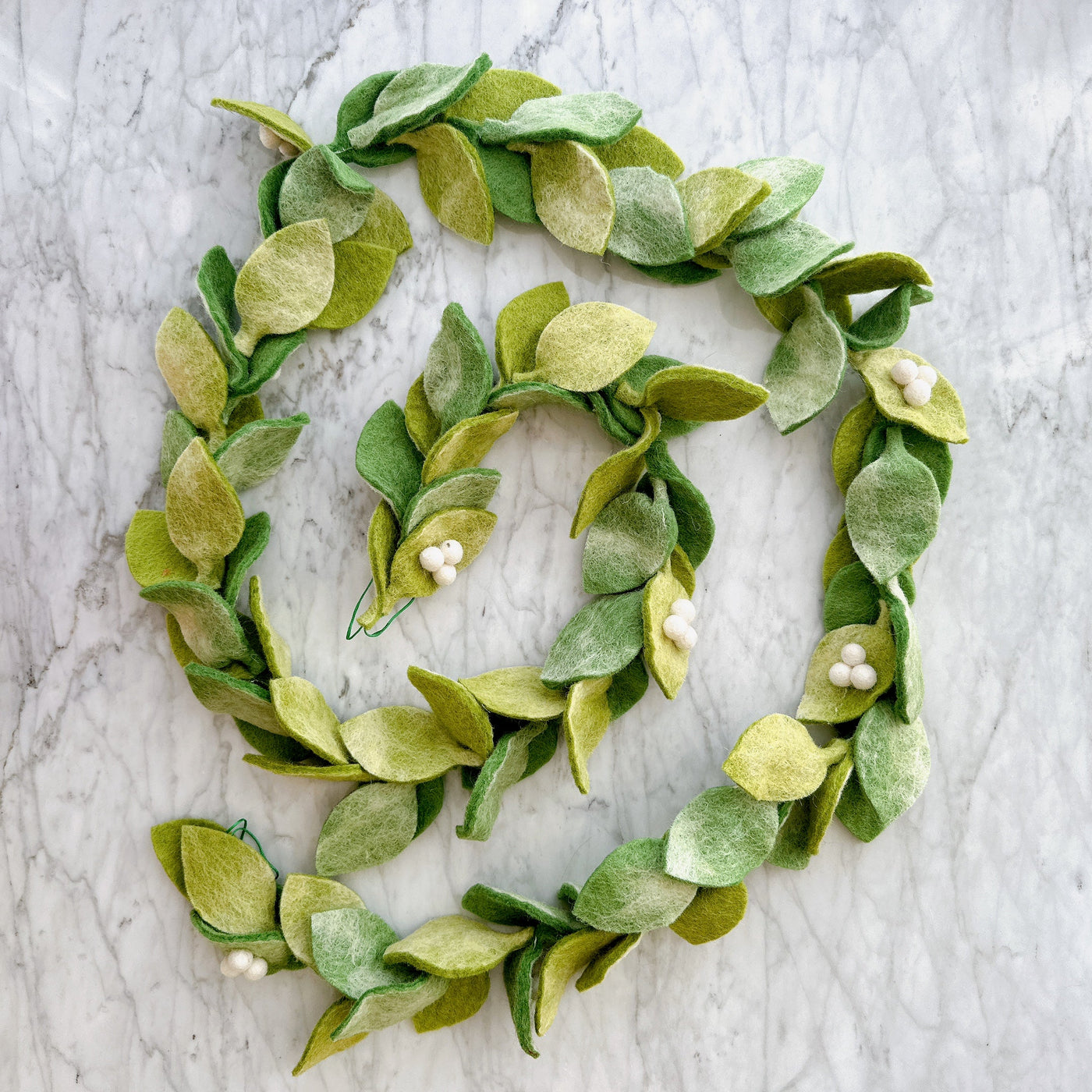 Felt Mistletoe Garland