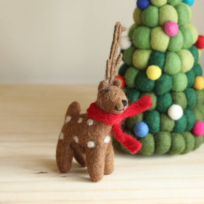 Felt Ornament - Christmas Reindeer