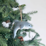 Felt Ornament - Dolphin, a wool felt ornament by Ganapati Crafts Co., needle-felted and hand-stitched in Nepal (view 4) · view 4