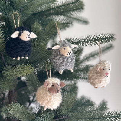 Felt Ornament - Fluffy Sheep
