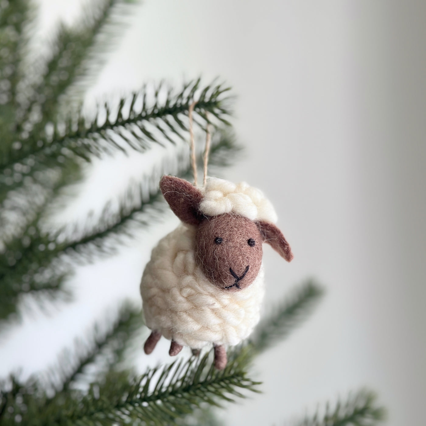 Felt Ornament - Fluffy Sheep