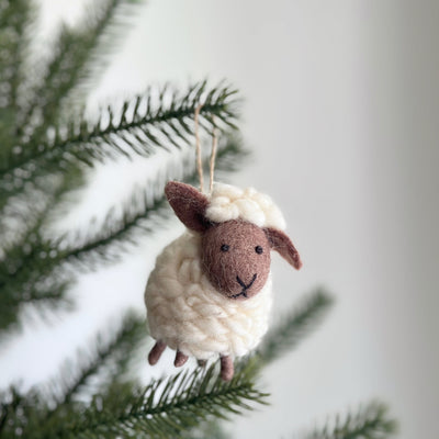 Felt Ornament - Fluffy Sheep