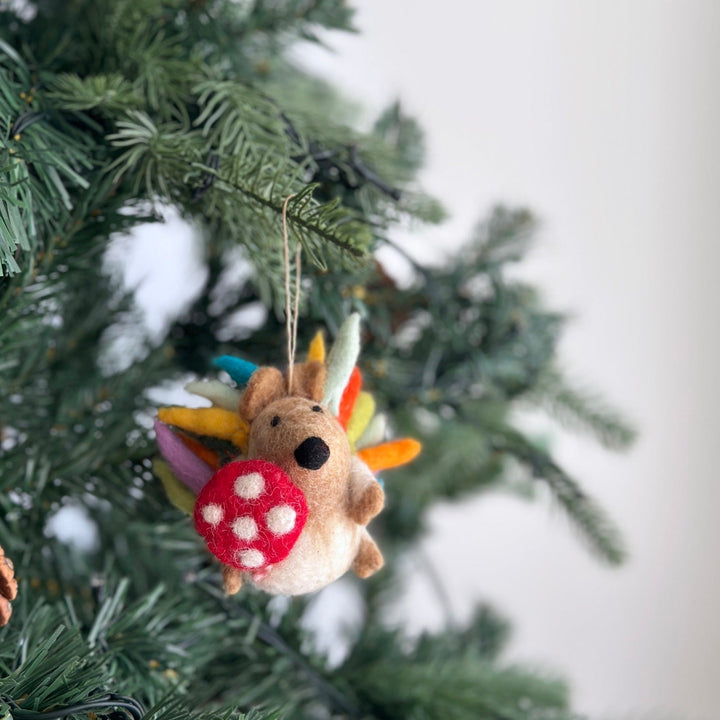 Felt Ornament - Hedgehog