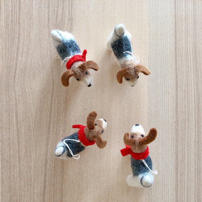 Felt Ornament - Jack Russell Dog