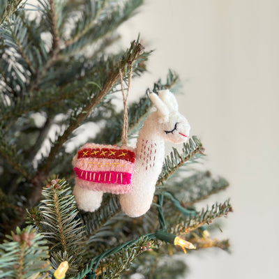 Felt Ornament - Llama