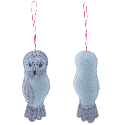 Felt Ornament - Owl Family