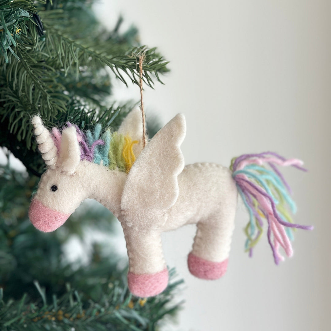 Felt Ornament - Pastel Unicorn