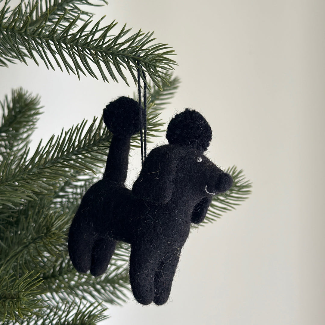 Felt Ornament - Poodle Ornament
