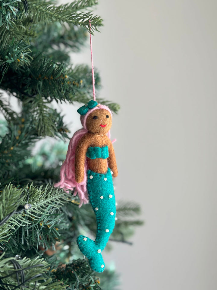 Felt Ornament - Pride Mermaid