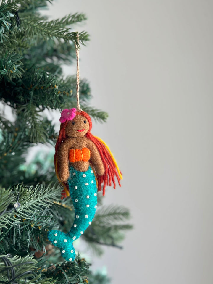 Felt Ornament - Tropical Mermaid