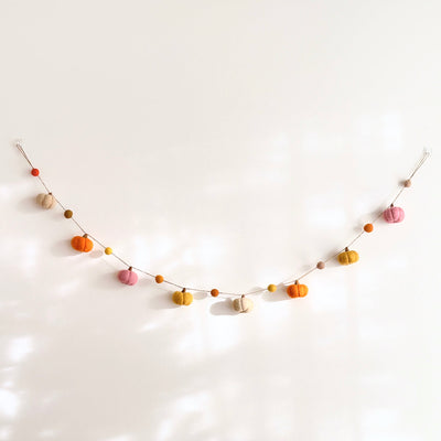 Felt Pumpkin Garland