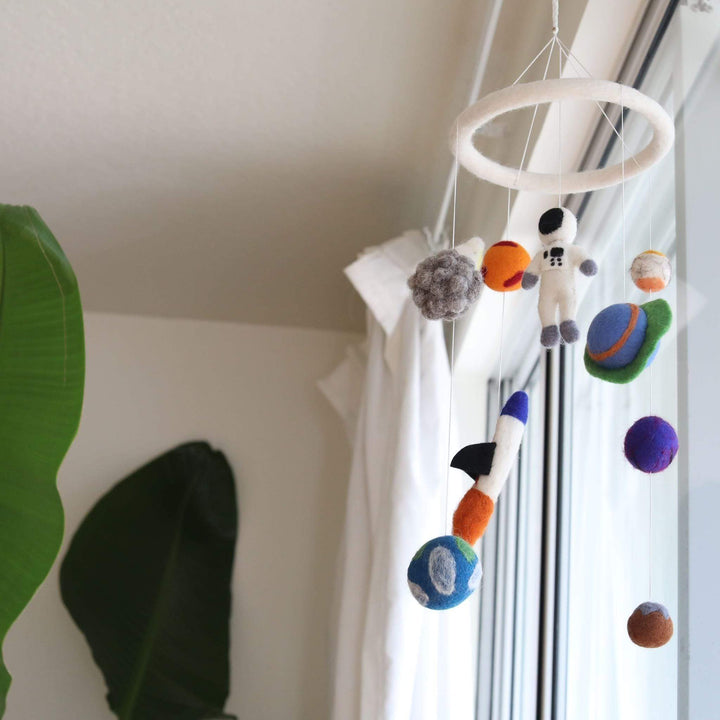 Felt Spaceman Baby Mobile