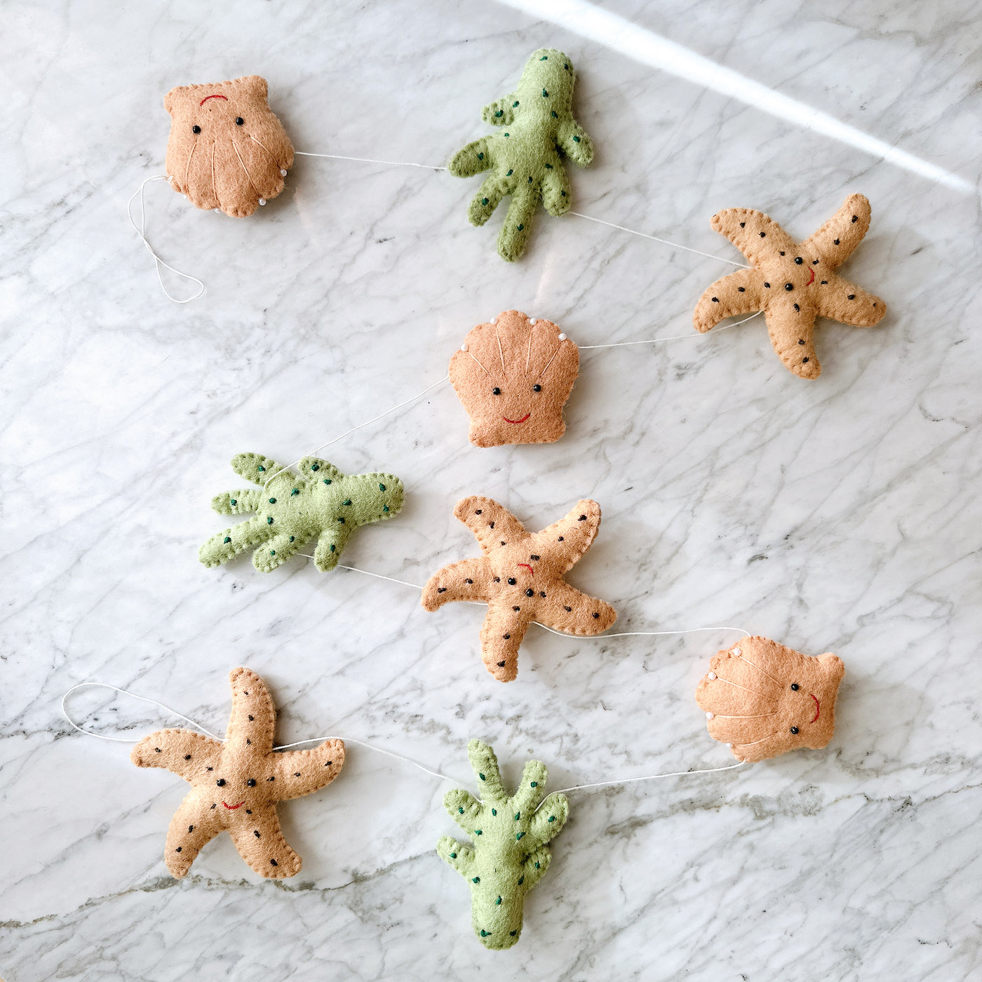 Felt Starfish Garland
