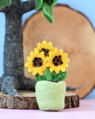 Pre-Order Felt Sunflower Pot (Ships in November)