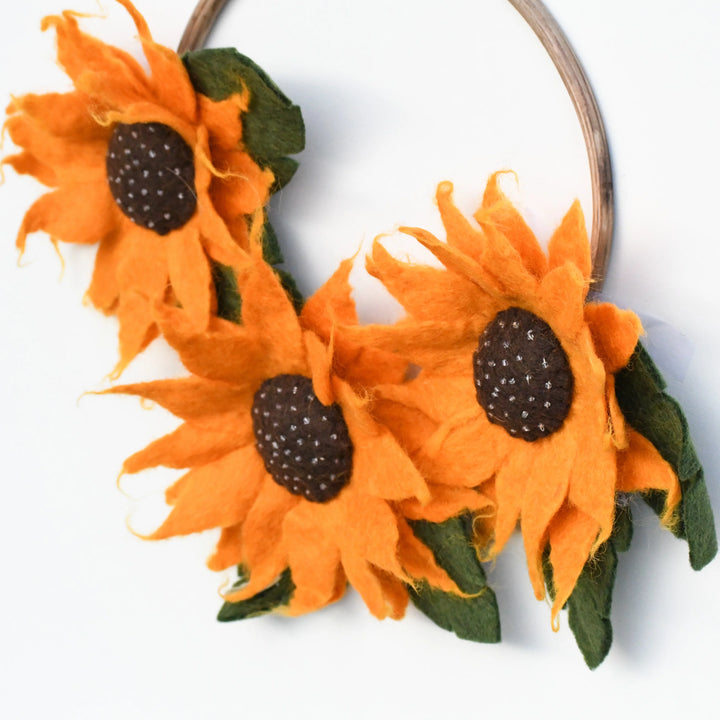 Sale Felt Sunflower Wreath