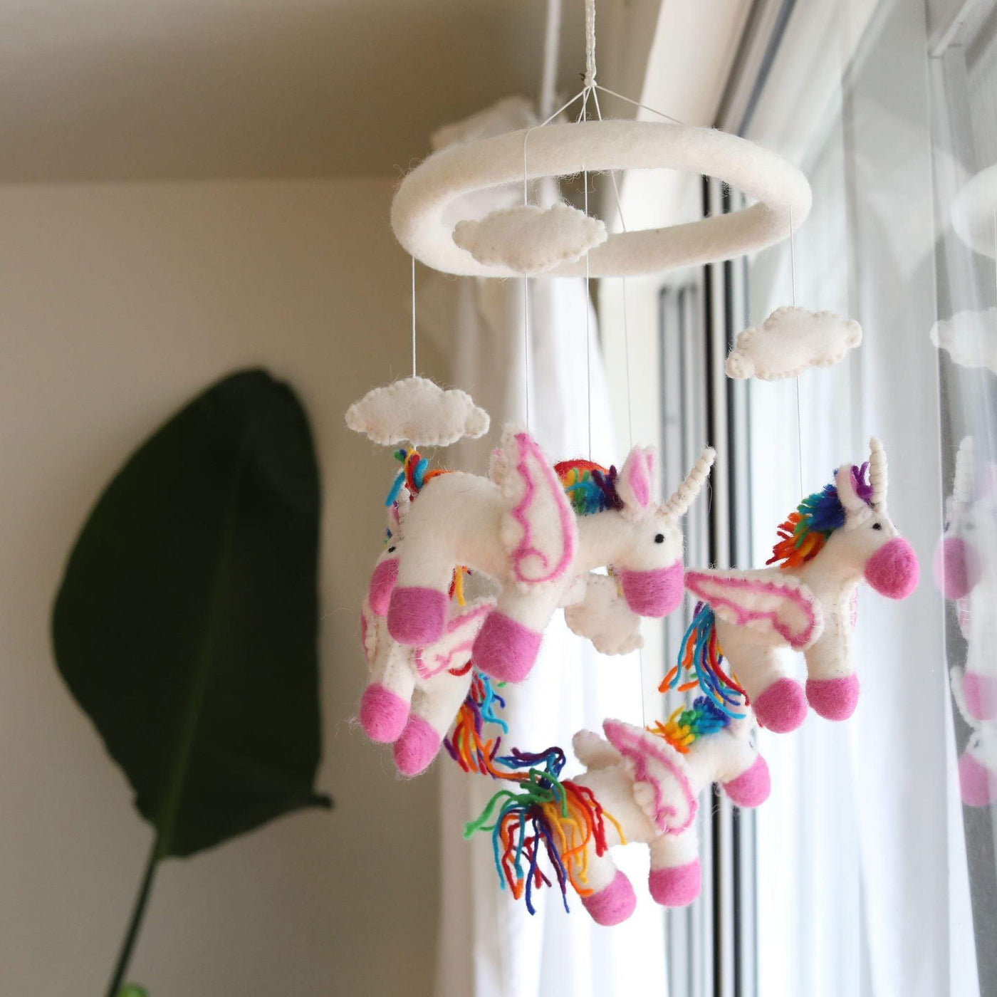 Felt Unicorn Baby Mobile