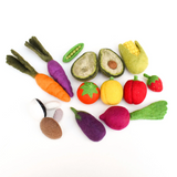 Felt Fruits and Vegetables, Set A, 14 pcs · view 2