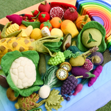 Felt Fruits and Vegetables, Set C, 15 pcs · view 1