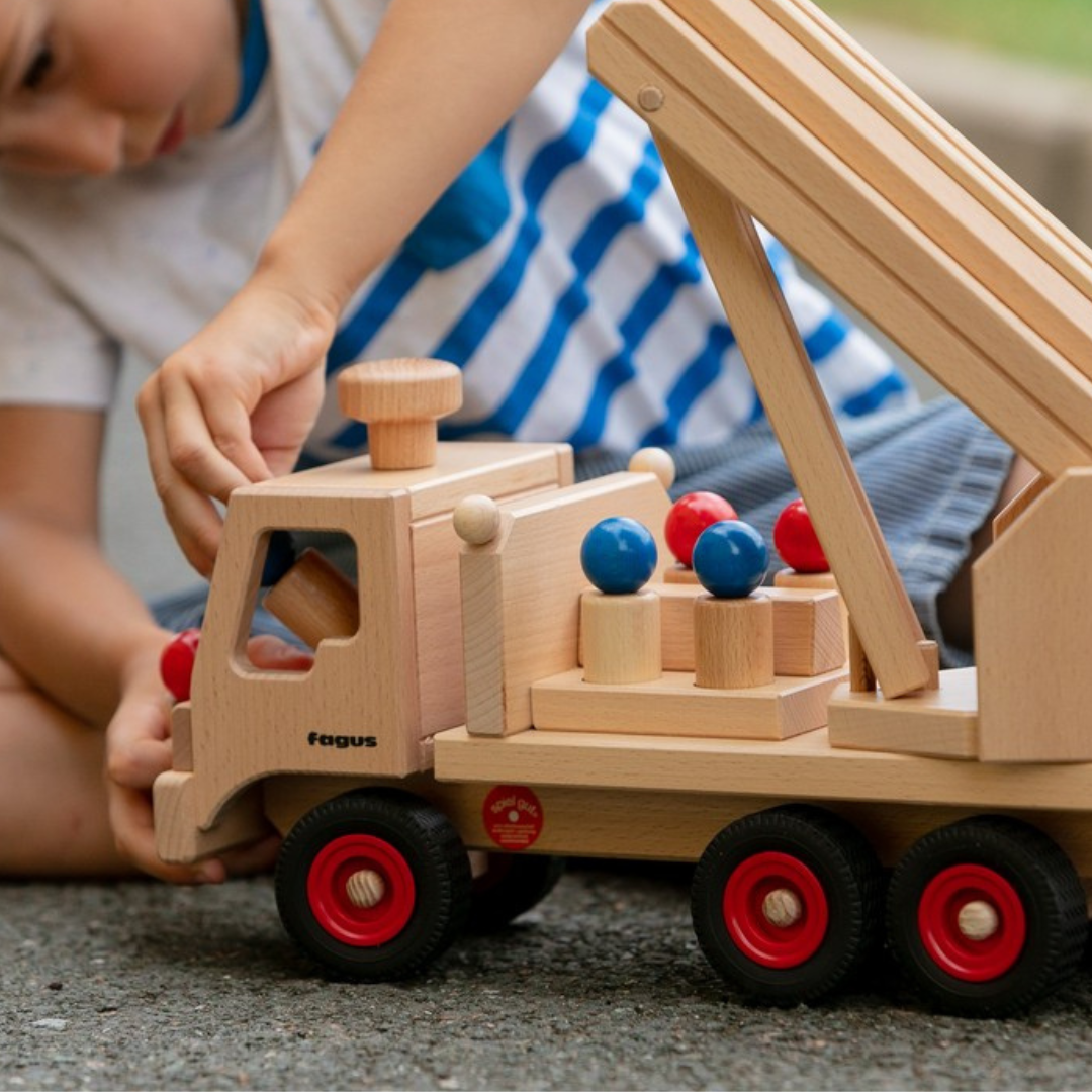 Fagus Wooden Fire Truck – My Toy Wagon