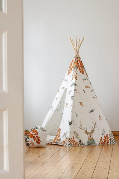 “Forest Friends” Teepee and Round Mat Set