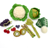 Felt Fruits and Vegetables, Set C, 15 pcs · view 2