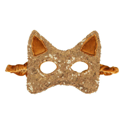 "Gold Sequins” Cat mask