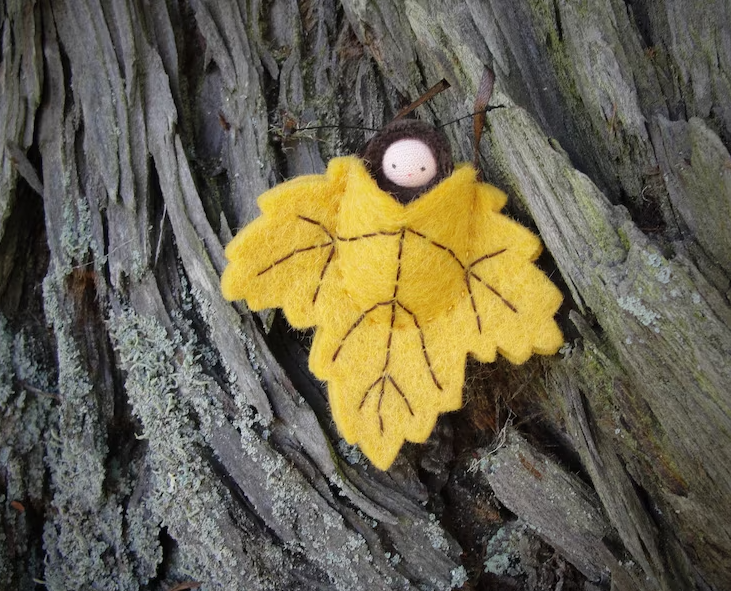 Fairyshadow Golden Leaf Ornament