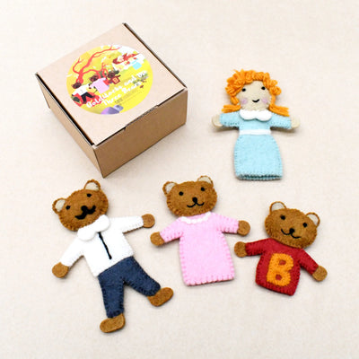 Pre-Order Goldilocks and the Three Bears, Finger Puppet Set (Ships in November)