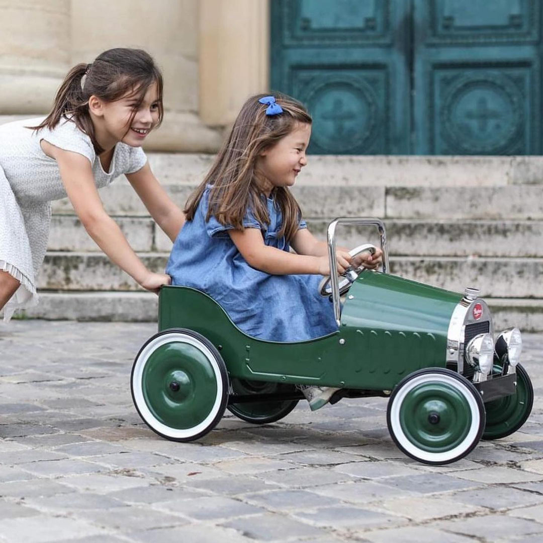 baghera pedal car Baghera 1939 Ride On Classic Green Pedal Car – My Toy Wagon
