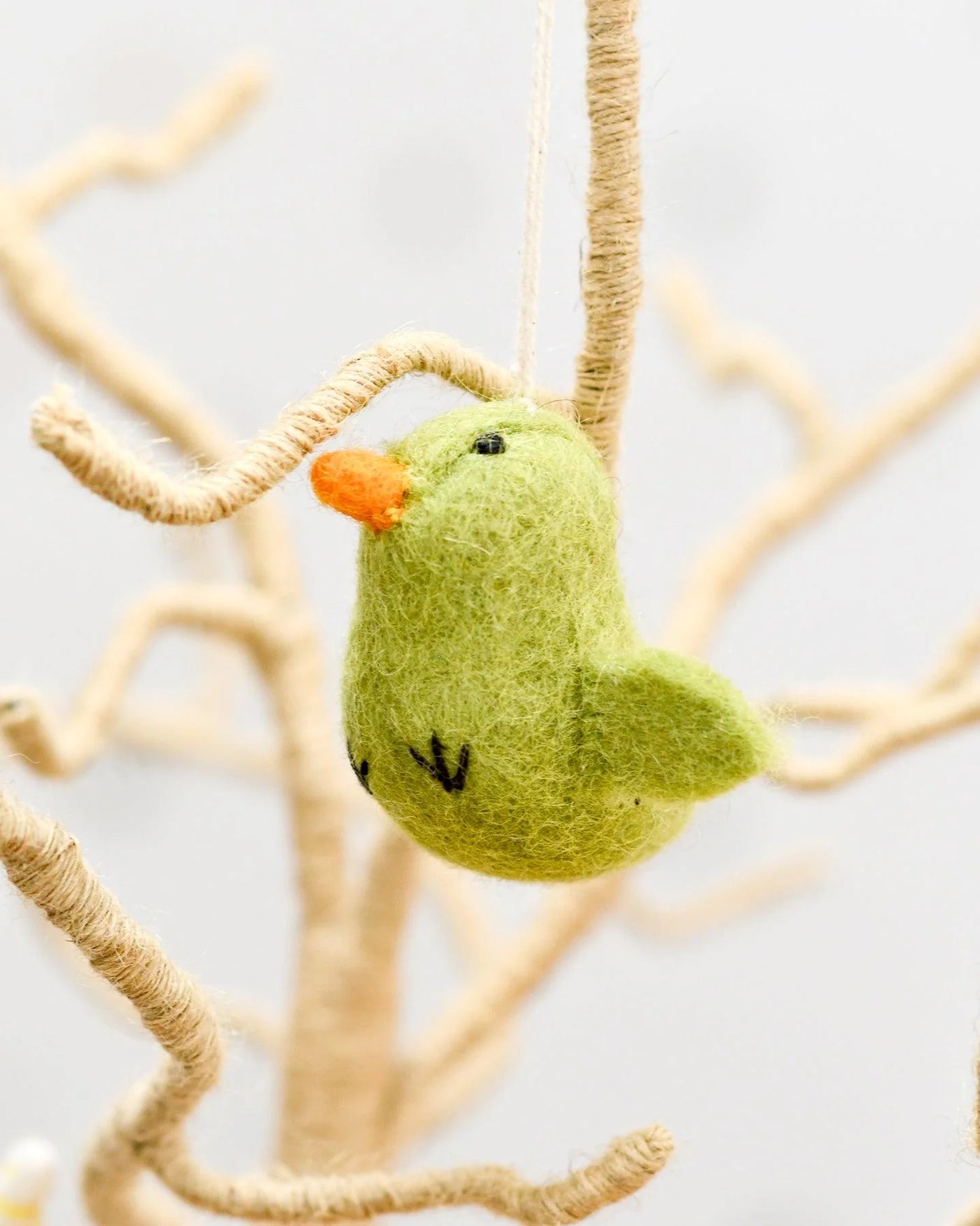 Felt Green Chick Ornament