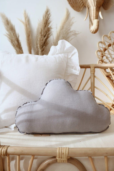 Linen “Grey” Cloud Pillow