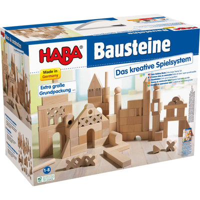 HABA Basic Building Blocks 102 Piece Extra Large Wooden Starter Set