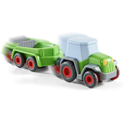 HABA Kullerbu Tractor and Trailer with Momentum Motor