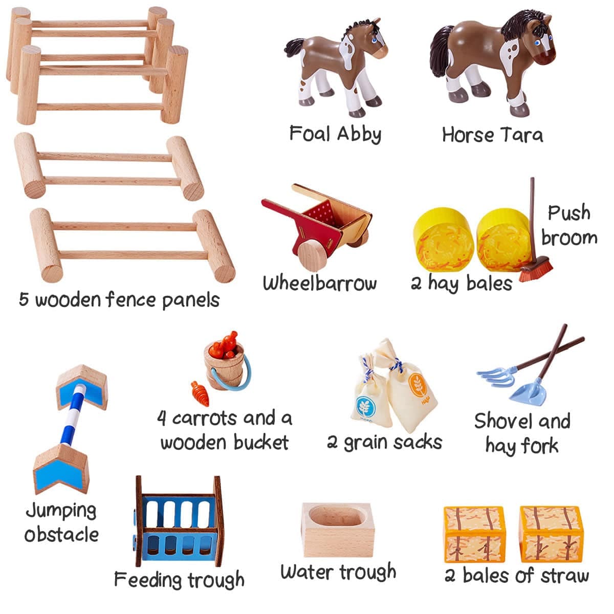 HABA Little Friends Happy Horse Riding Stable