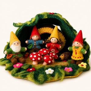 Hobbit Hollow with its felt gnomes