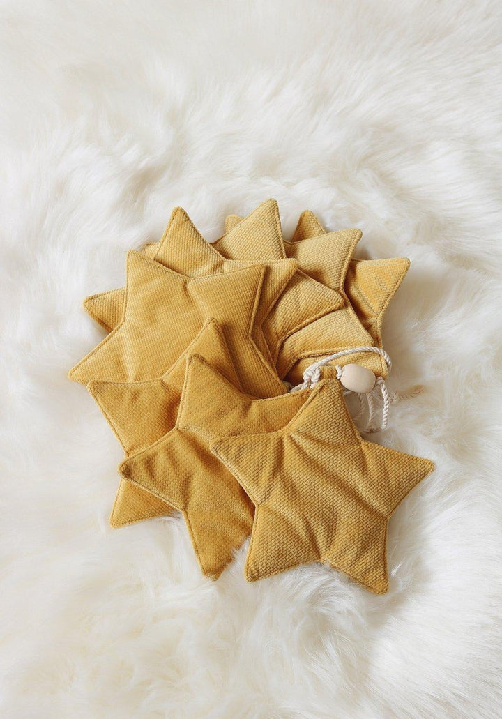 Velvet “Honey Dust” Garland with Stars