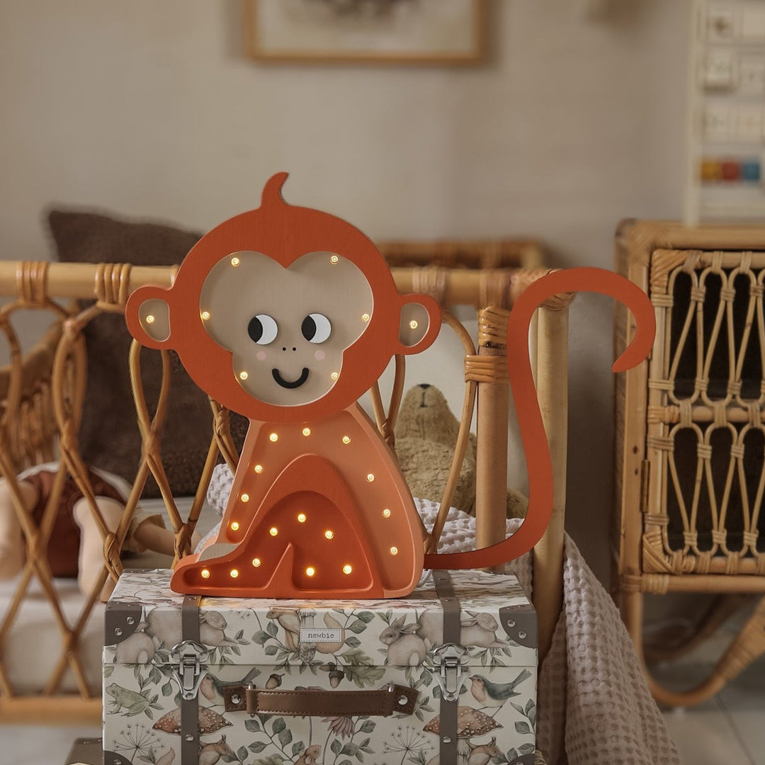 Orange monkey lamp sales