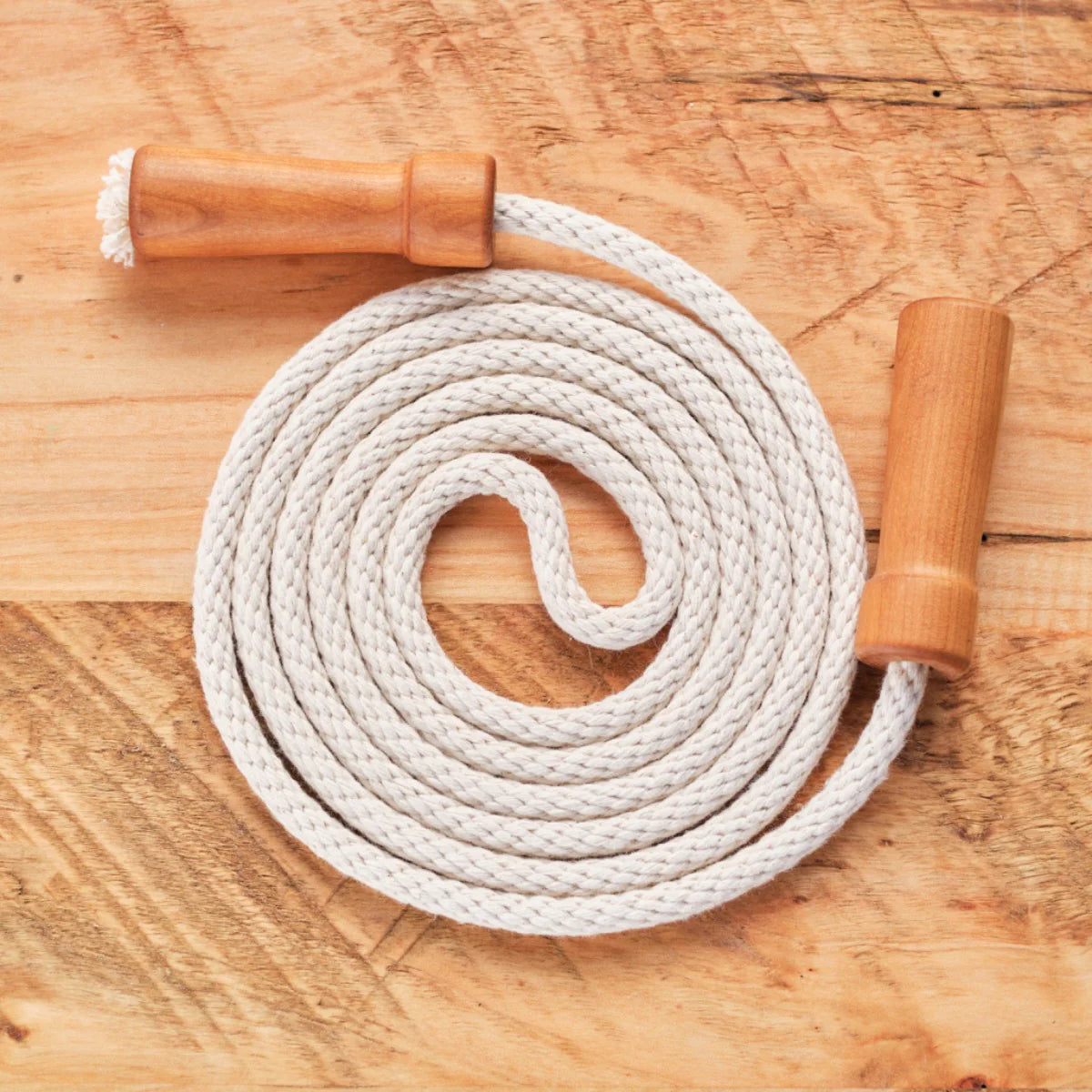 Jump Rope with Wooden Handles, Natural