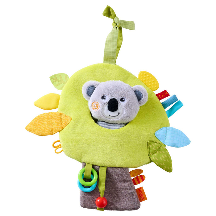 HABA koala discovery hanging baby activity toy with crinkle leaves